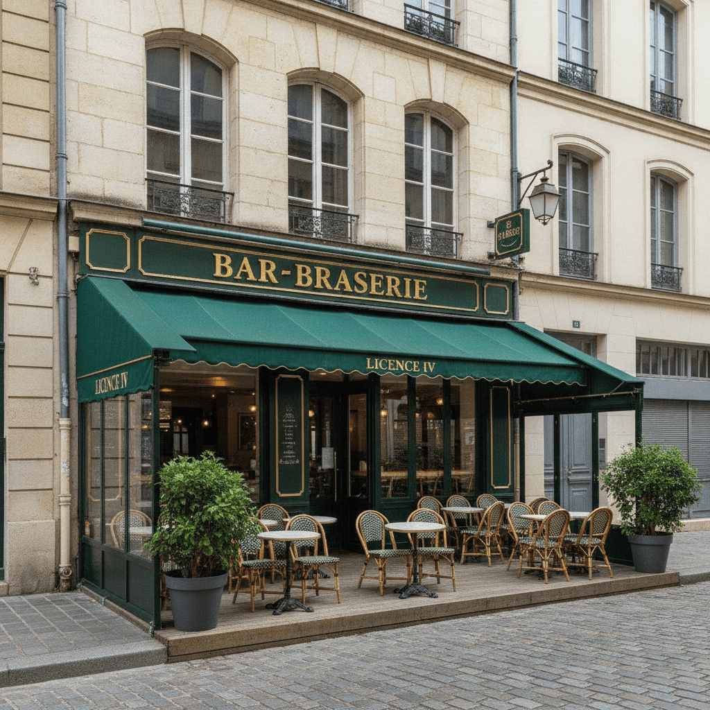 Bar-brasserie 170m² à Nantes : terrasse - licence IV