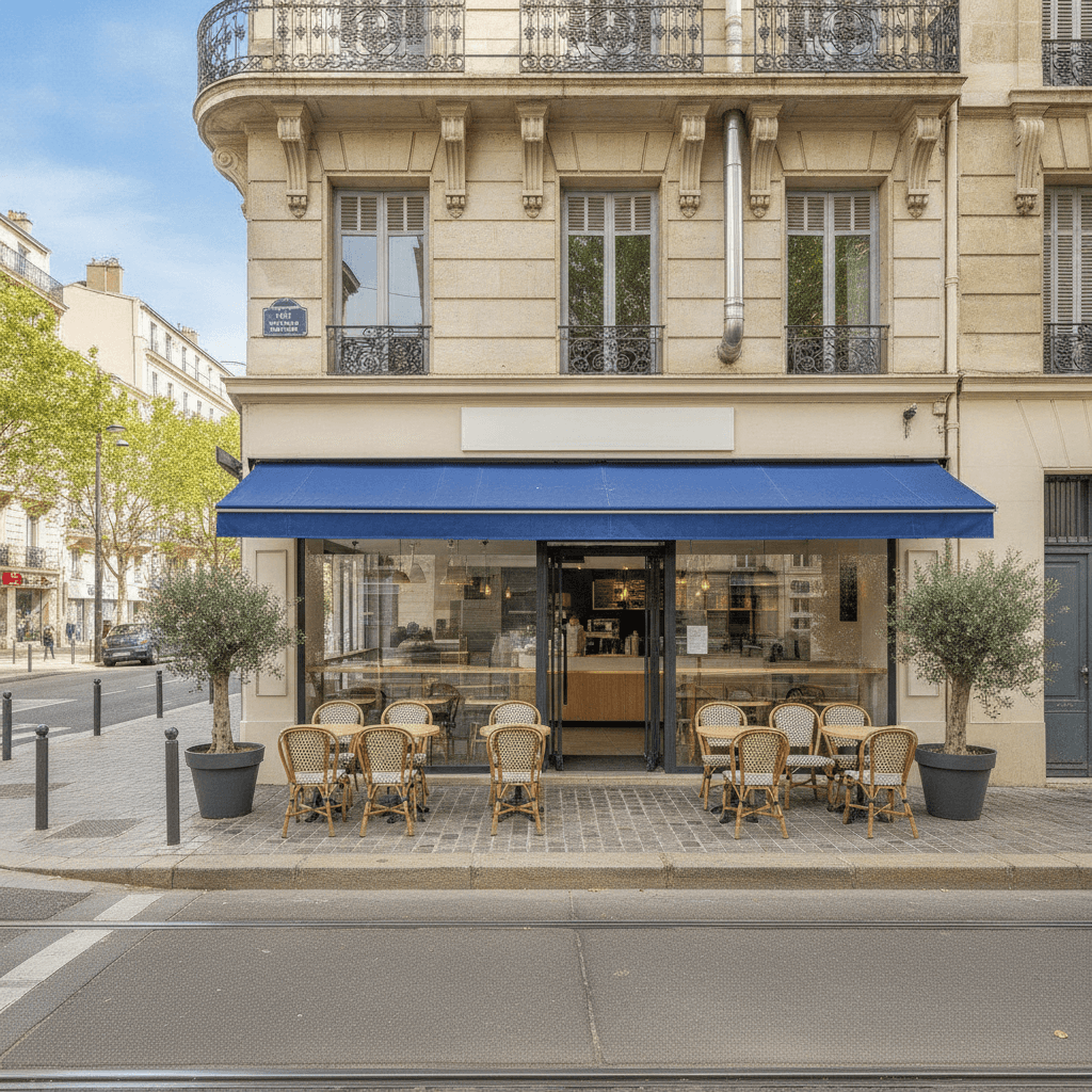 Fast-food 82m² à Marseille : terrasse - extraction