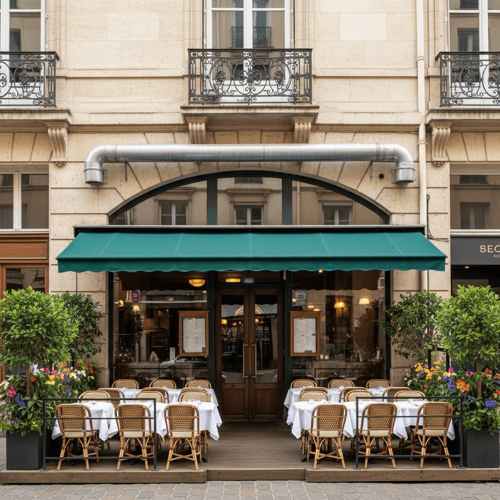 Restaurant à Lyon : terrasse - extraction