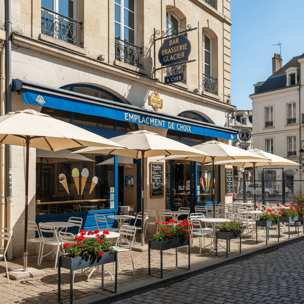 Bar-brasserie à Cher : terrasse - licence IV - Image 1