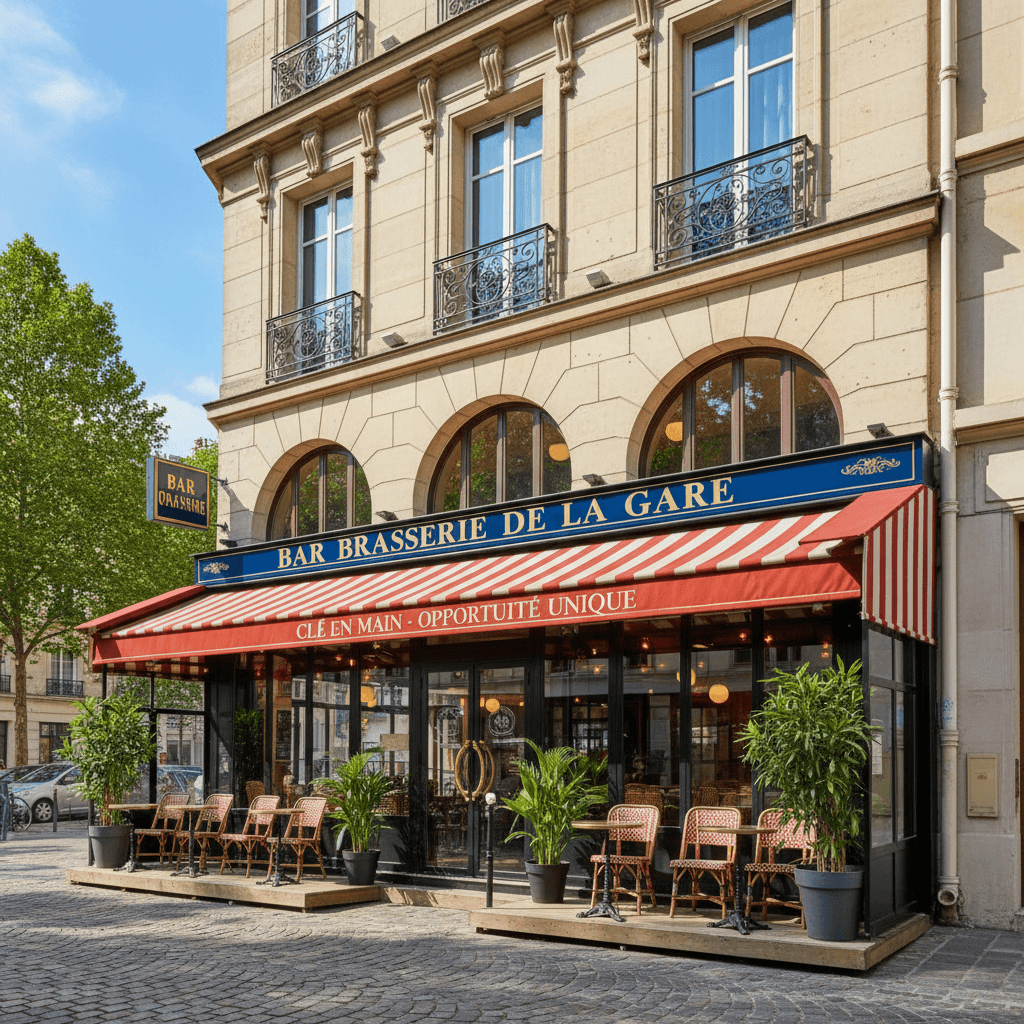 Bar-brasserie 230m² à Marly : terrasse - licence IV - Image 1