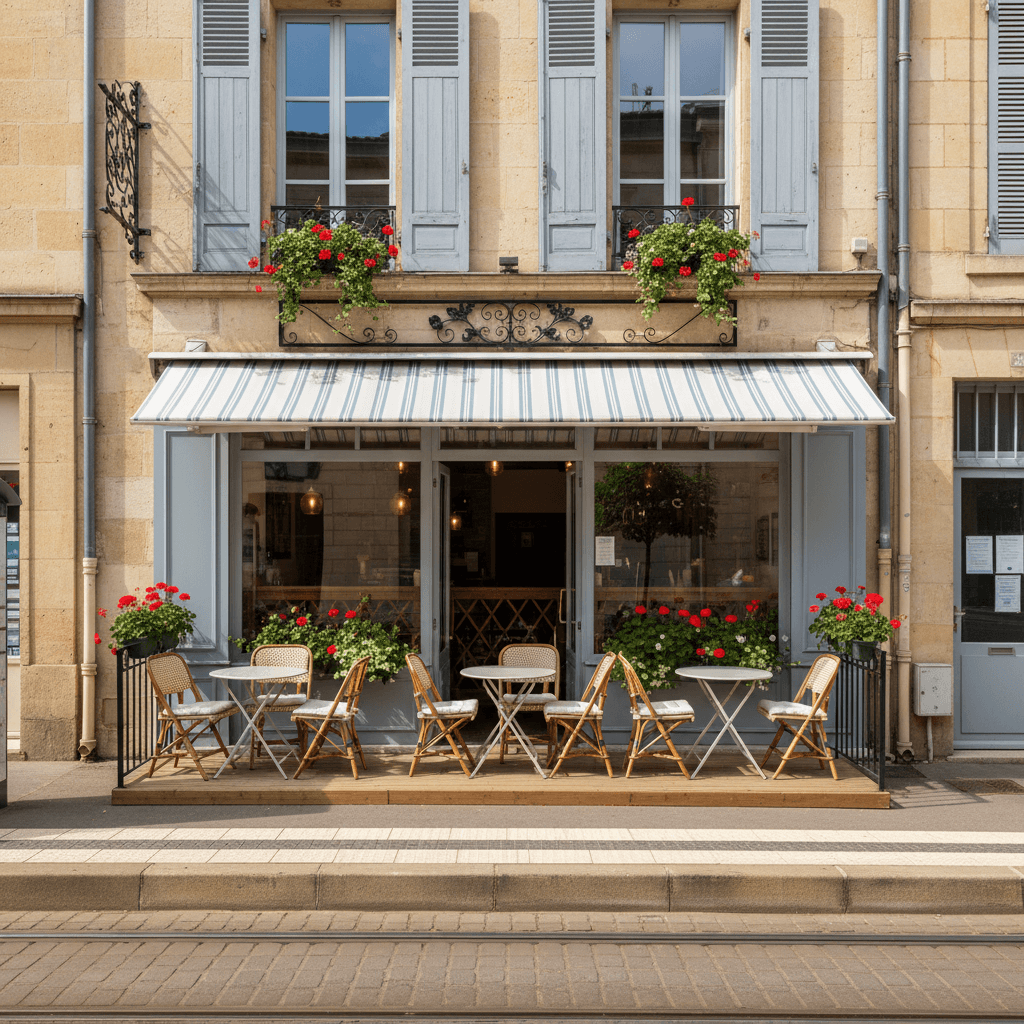 Snack à Bordeaux : terrasse