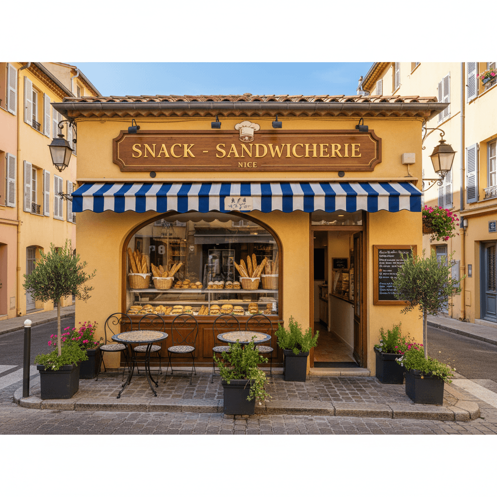 Snack à Nice : terrasse