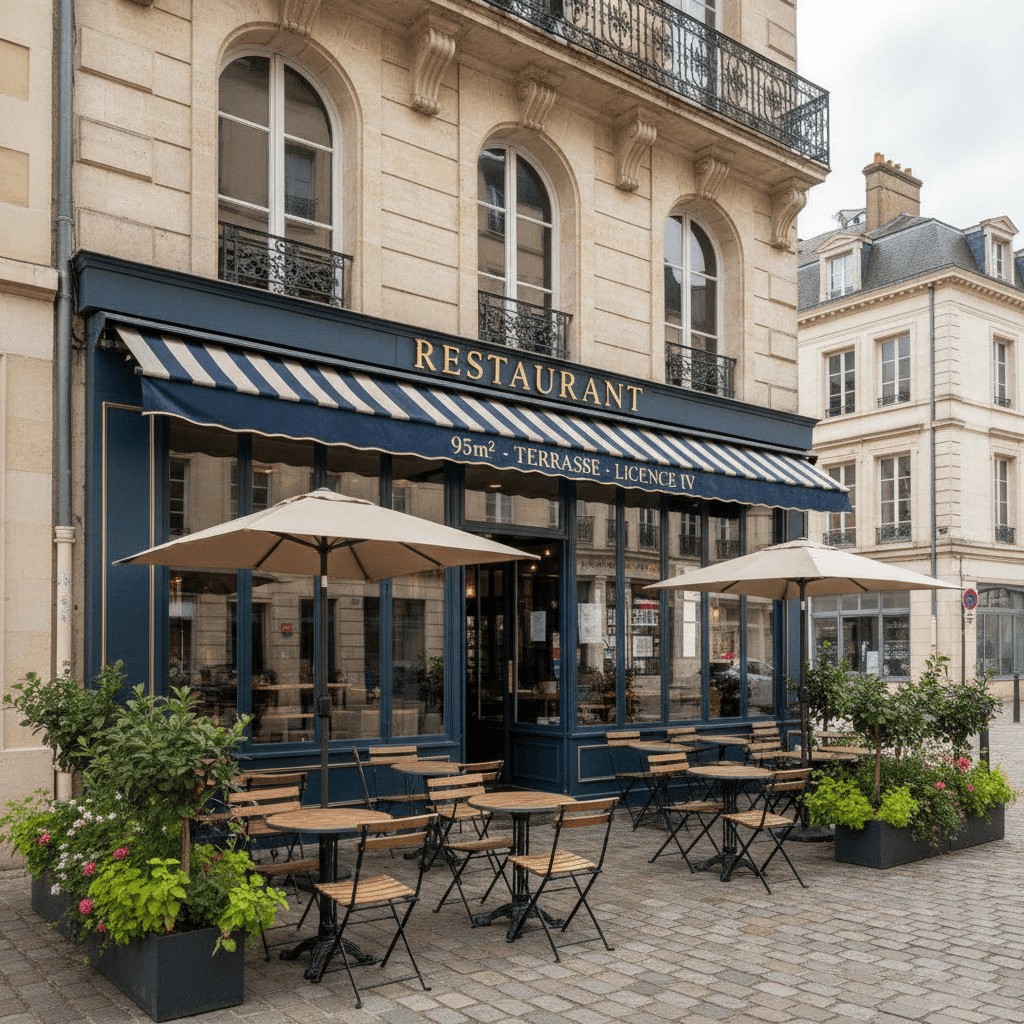 Restaurant 95m² à Abbeville : terrasse - licence IV - Image 1