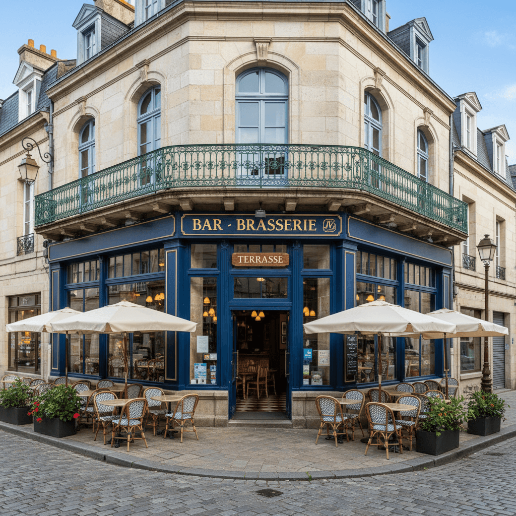 Bar-brasserie à Vannes : terrasse - licence IV - Image 1