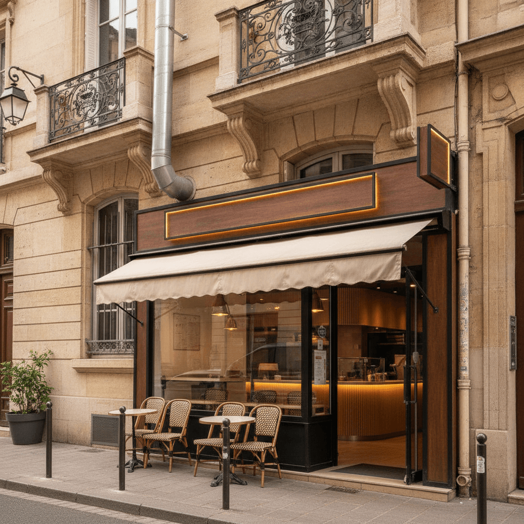 Fast-food 80m² à Lyon : extraction