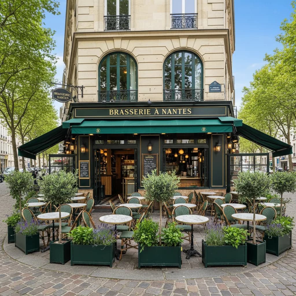 Bar-brasserie à Nantes : terrasse - Image 1