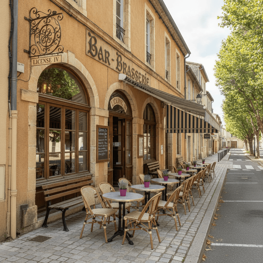 Bar-brasserie à Oraison : terrasse - licence IV - Image 1