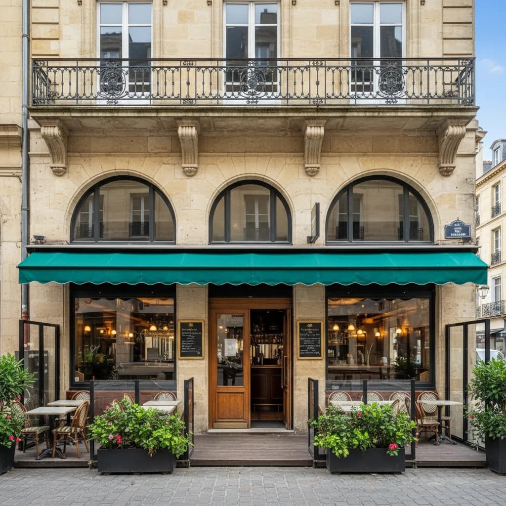 Bar-brasserie 300m² à Bordeaux : terrasse - licence IV - Image 1