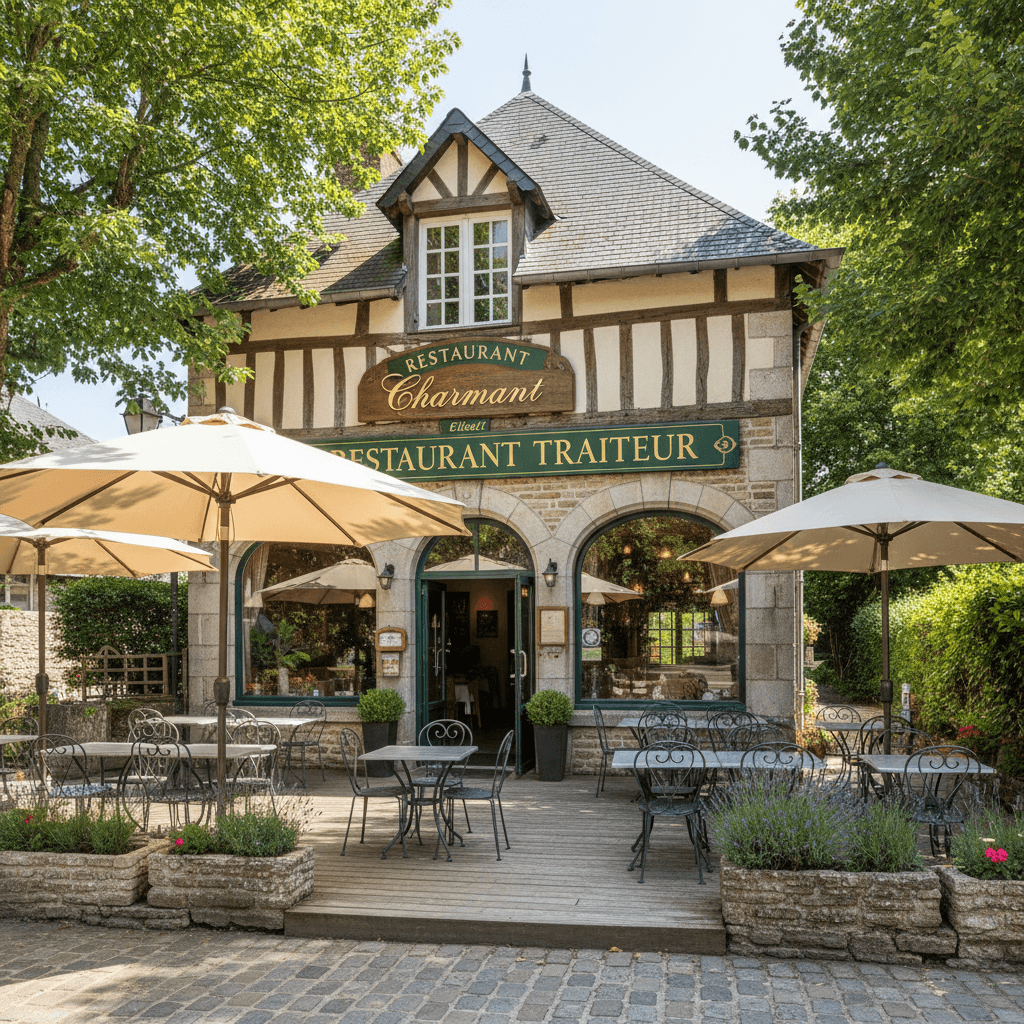 Restaurant à Elbeuf : terrasse - licence IV - Image 1