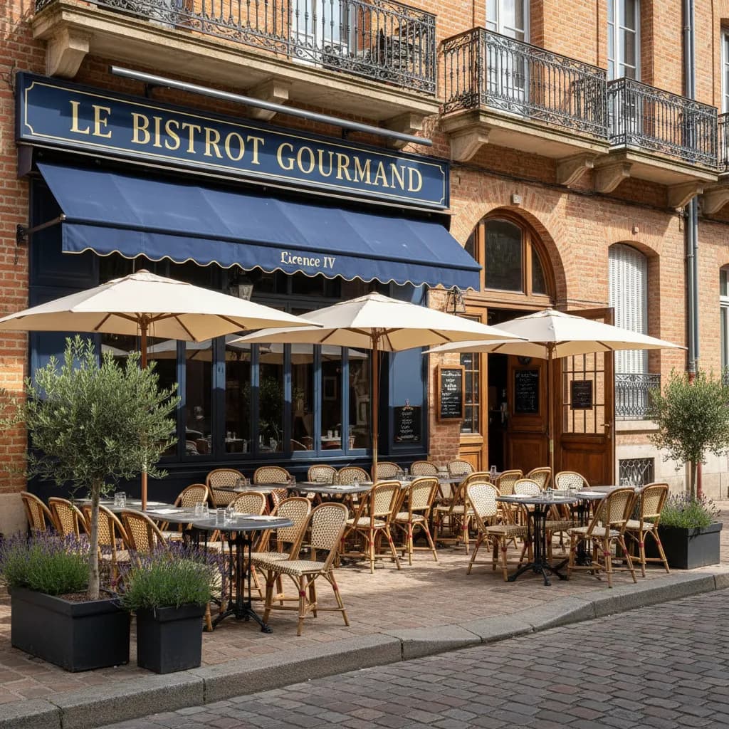Restaurant à Toulouse : terrasse - licence IV - Image 1