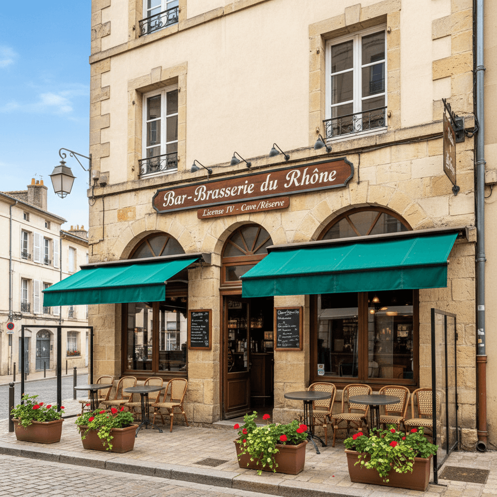 Bar-brasserie 153m² à Tournon-Sur-Rhône : licence IV - cave/réserve - Image 1
