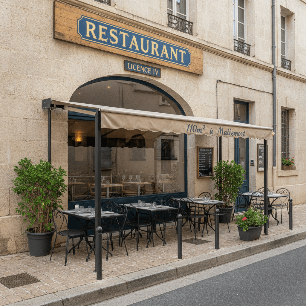 Restaurant 110m² à Mallemort : terrasse - licence IV - Image 1