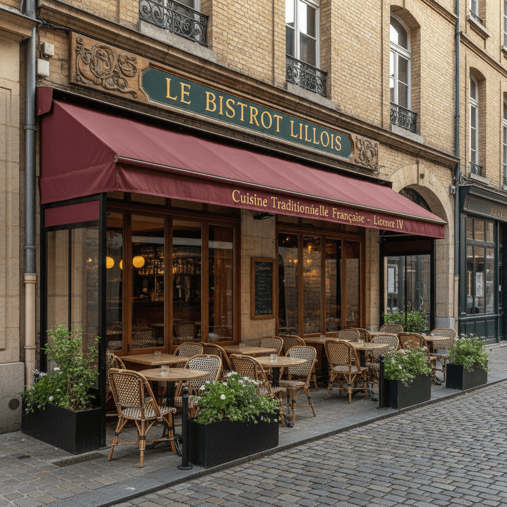 Restaurant 60m² à Lille : terrasse - licence IV
