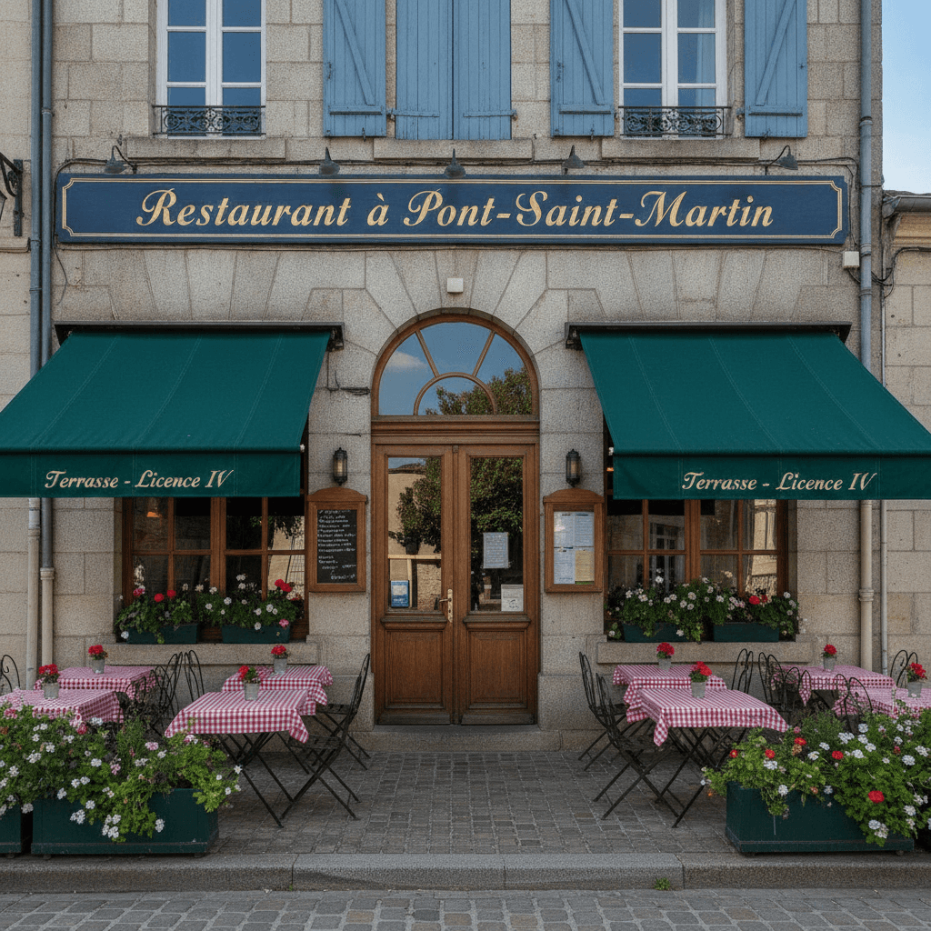 Restaurant à Pont-Saint-Martin : terrasse - licence IV - Image 1