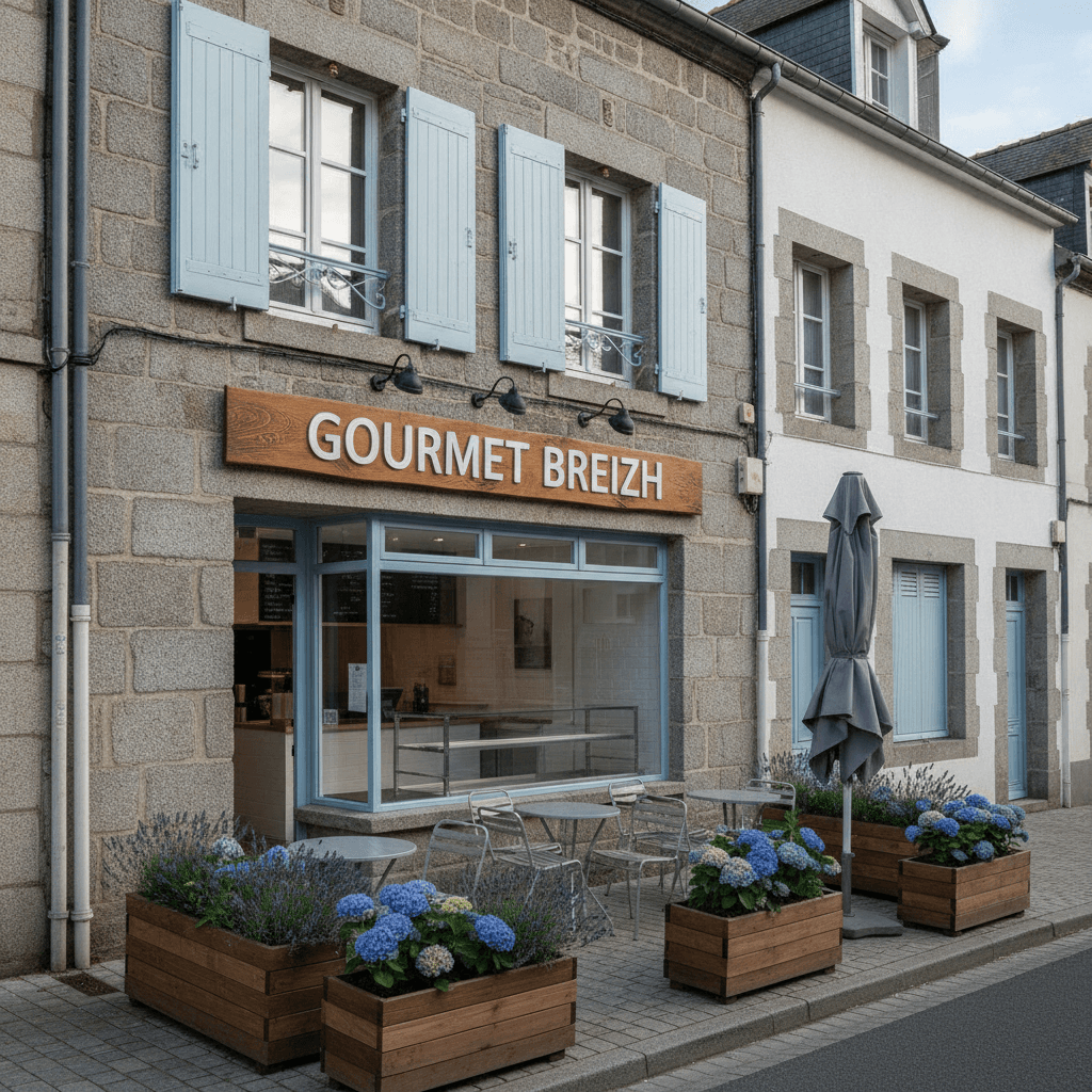Fast-food 135m² à Châteaulin : terrasse - licence IV