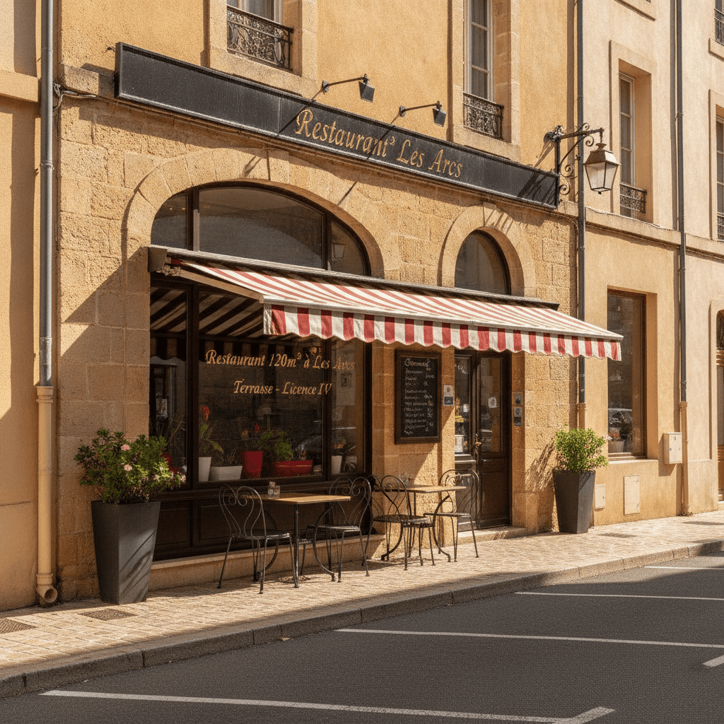 Restaurant 120m² à Les Arcs : terrasse - licence IV - Image 1