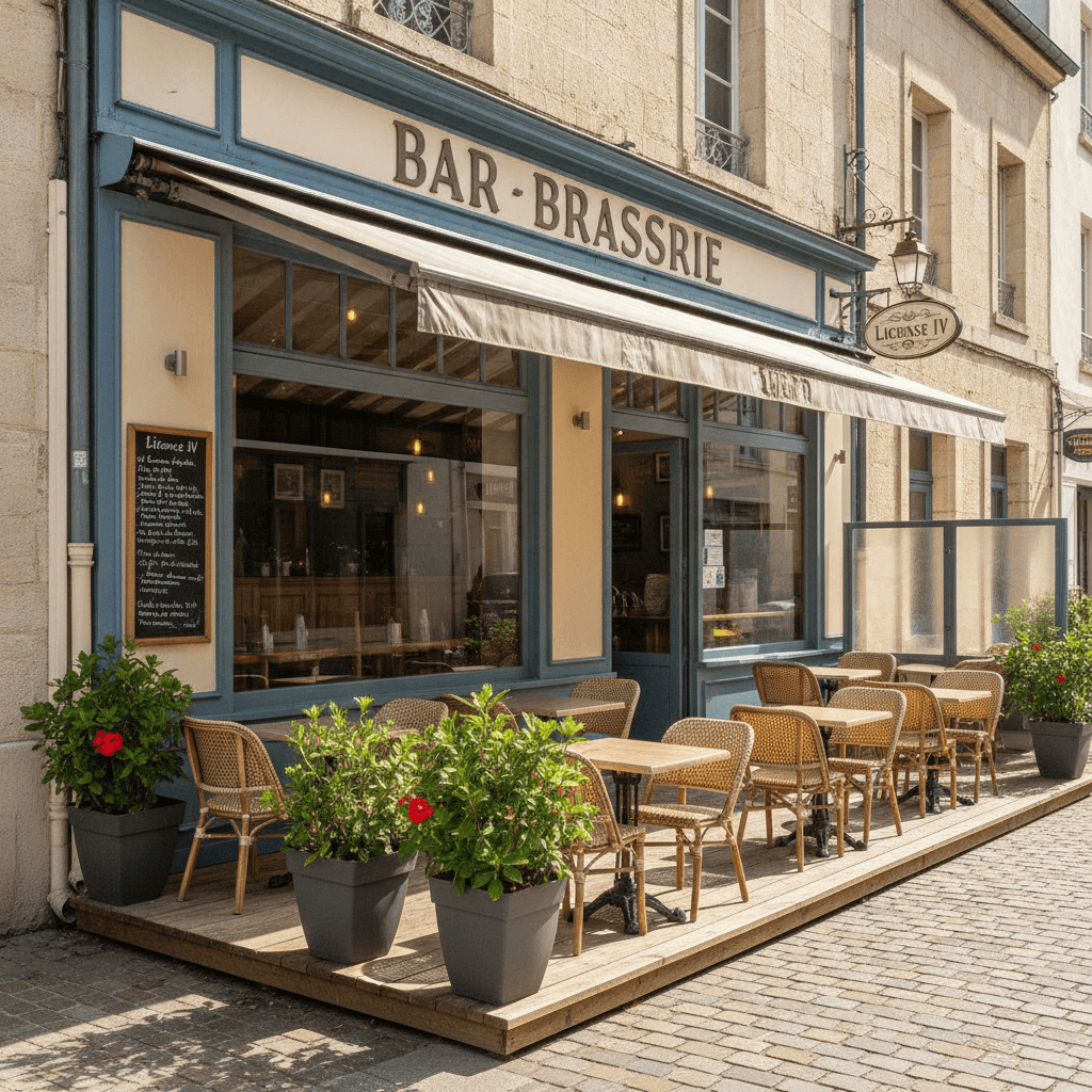 Bar-brasserie 380m² à Biscarrosse : terrasse - licence IV - Image 1