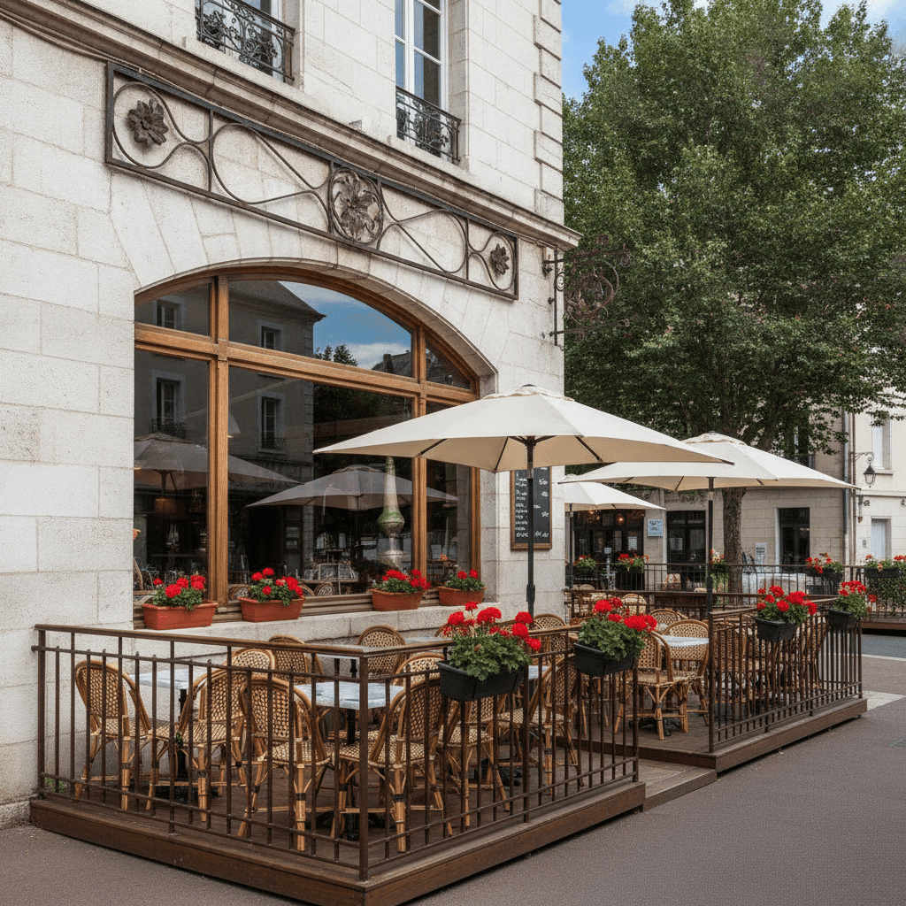 Restaurant 200m² à Tarbes : terrasse - licence IV