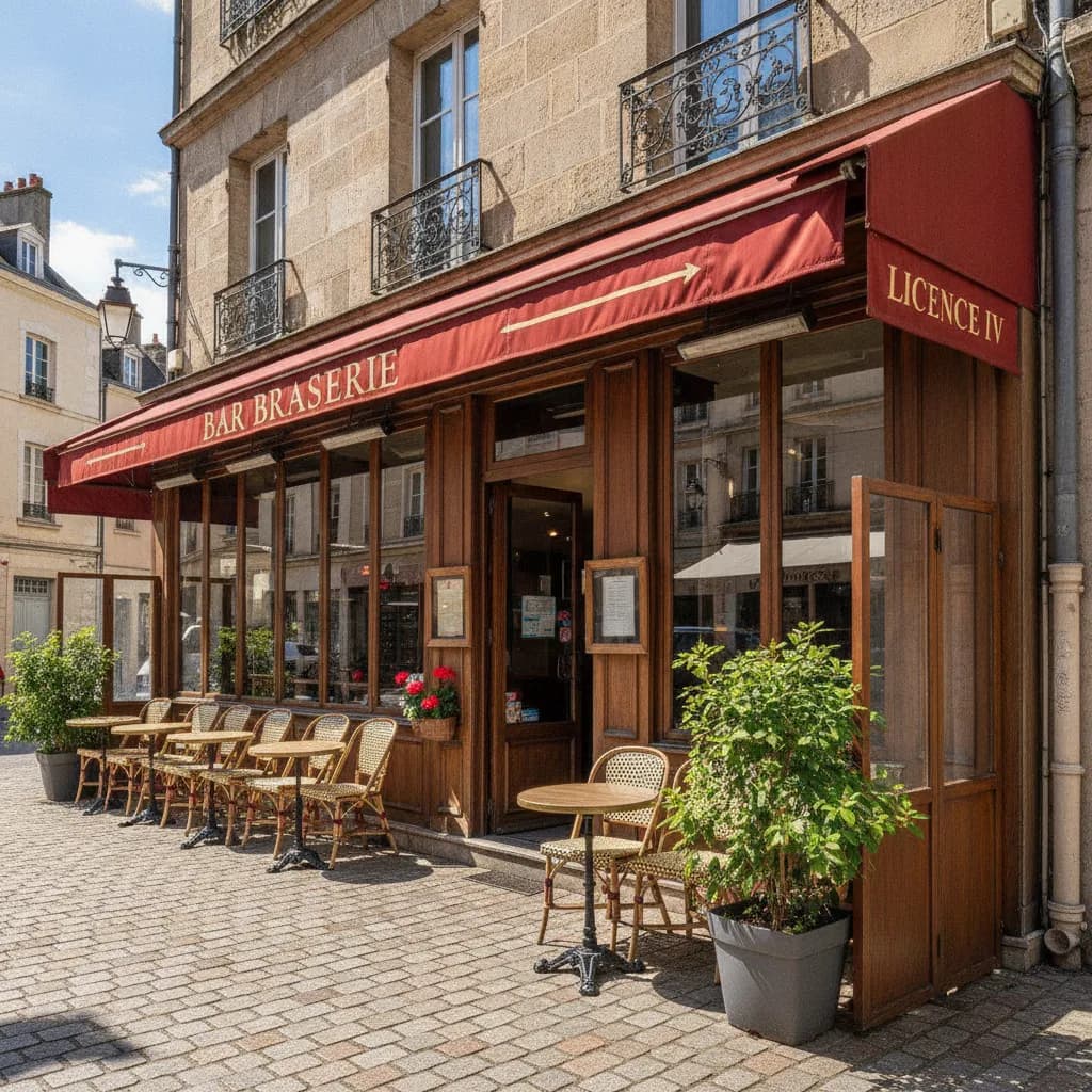 Bar-brasserie à Caen : terrasse - licence IV - Image 1