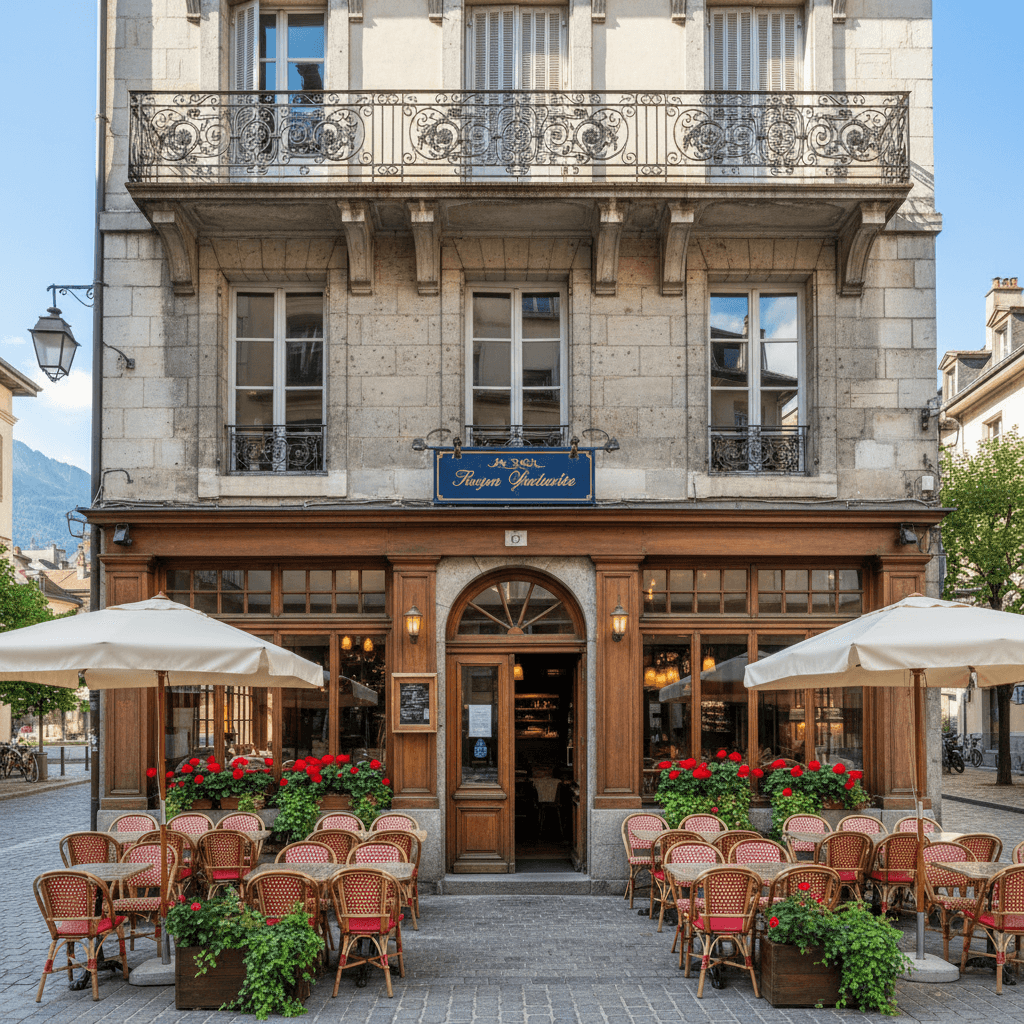 Restaurant 120m² à Annecy : terrasse - licence IV