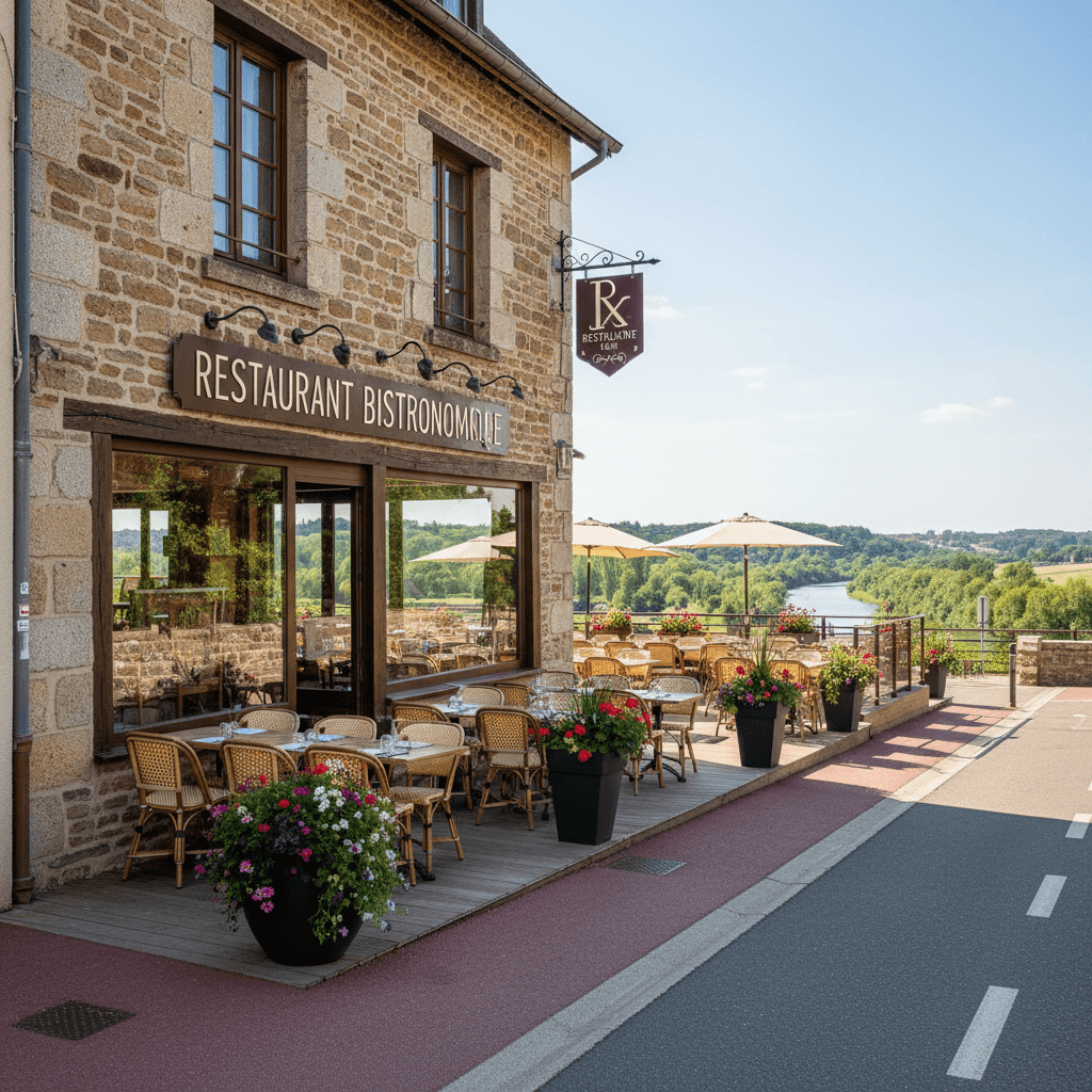 Restaurant 190m² à Le Seure : terrasse - licence IV - Image 1