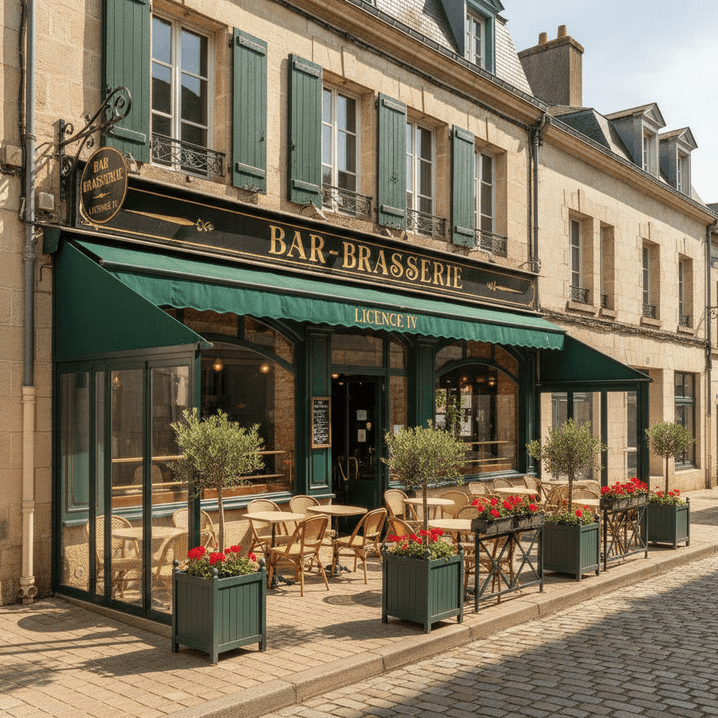 Bar-brasserie 126m² à Landes : terrasse - licence IV