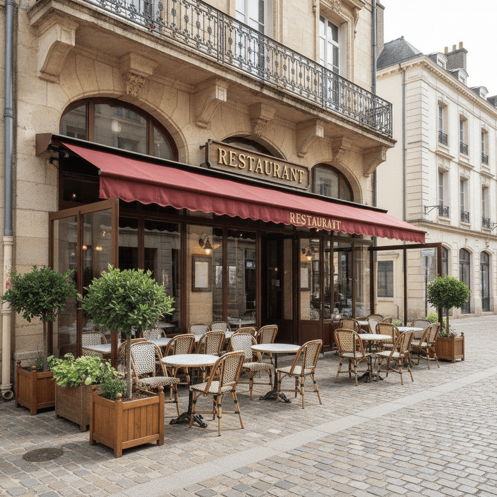 Restaurant 120m² à La Roche-Sur-Yon : terrasse - licence IV