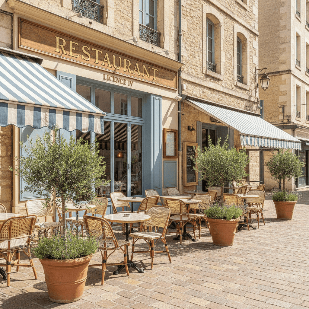 Restaurant à Montpellier : terrasse - licence IV