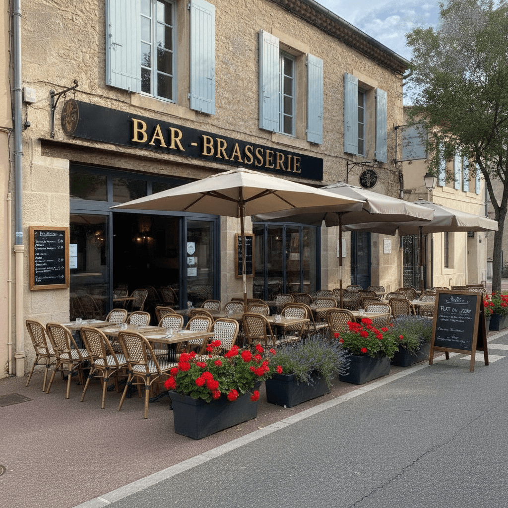 Bar-brasserie 300m² à Saint-Laurent-De-La-Salanque : terrasse - licence IV - Image 1
