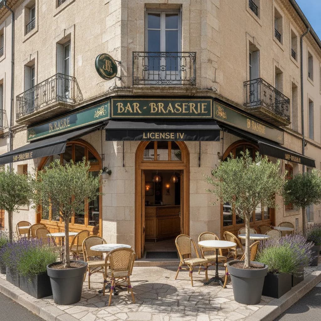 Bar-brasserie 130m² à Pinet : terrasse - licence IV - Image 1