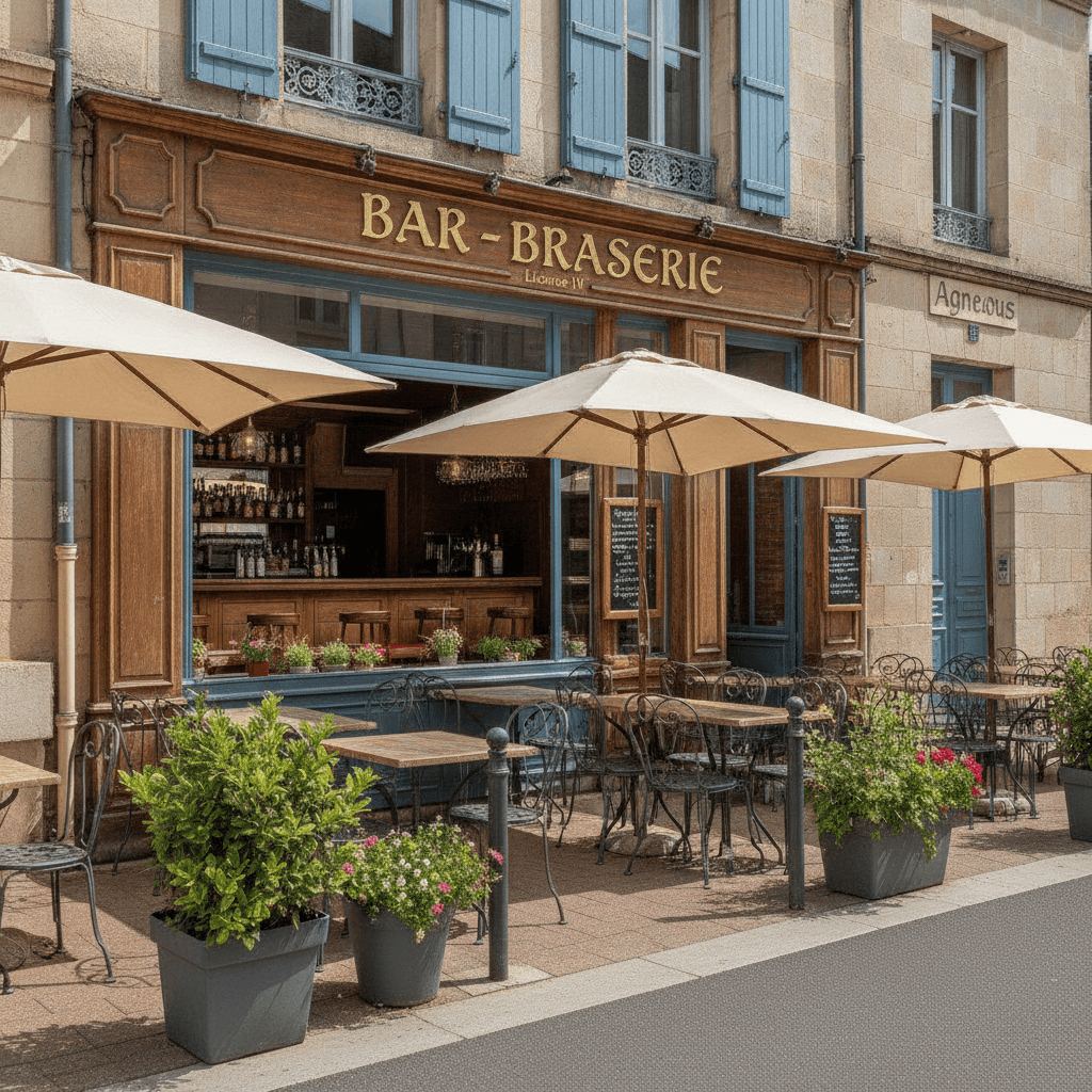Bar-brasserie 325m² à Agneaux : terrasse - licence IV - Image 1