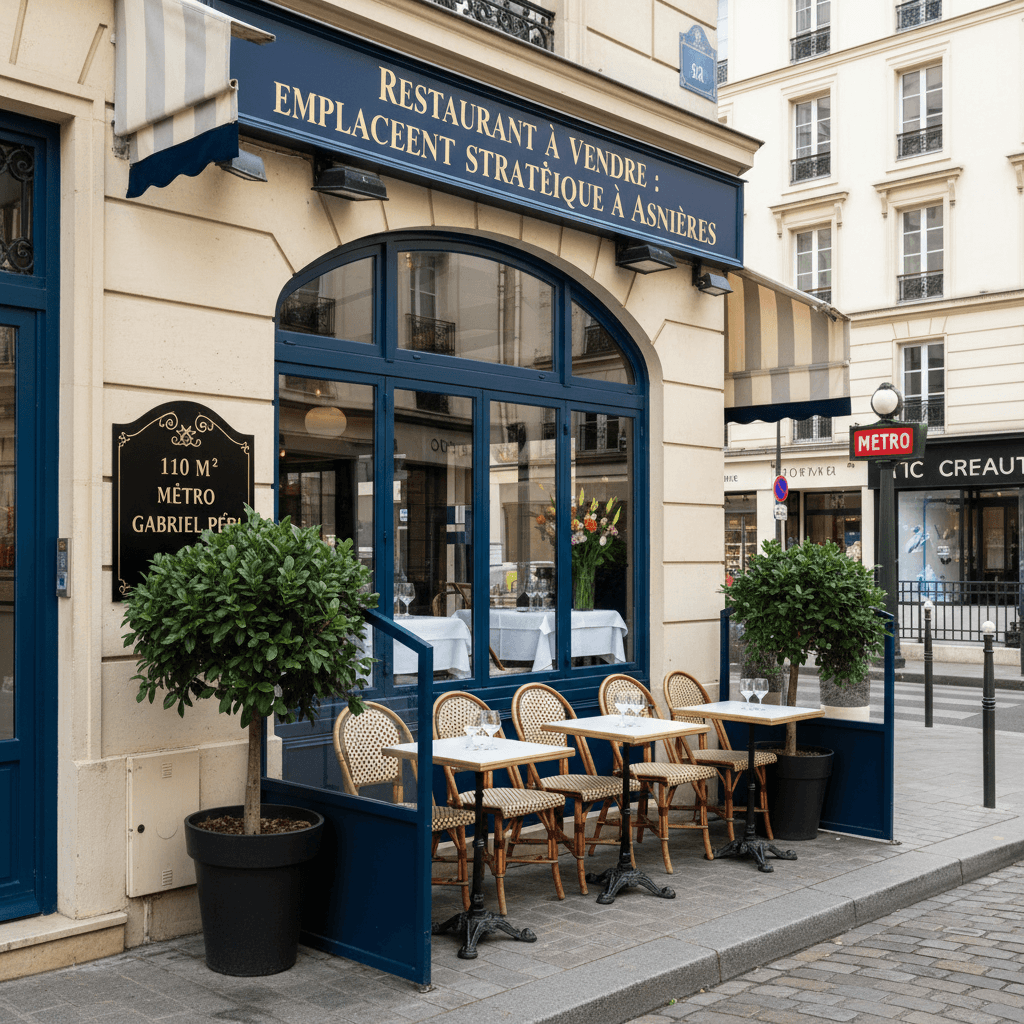 Restaurant à vendre : emplacement stratégique à Asnières - Image 1