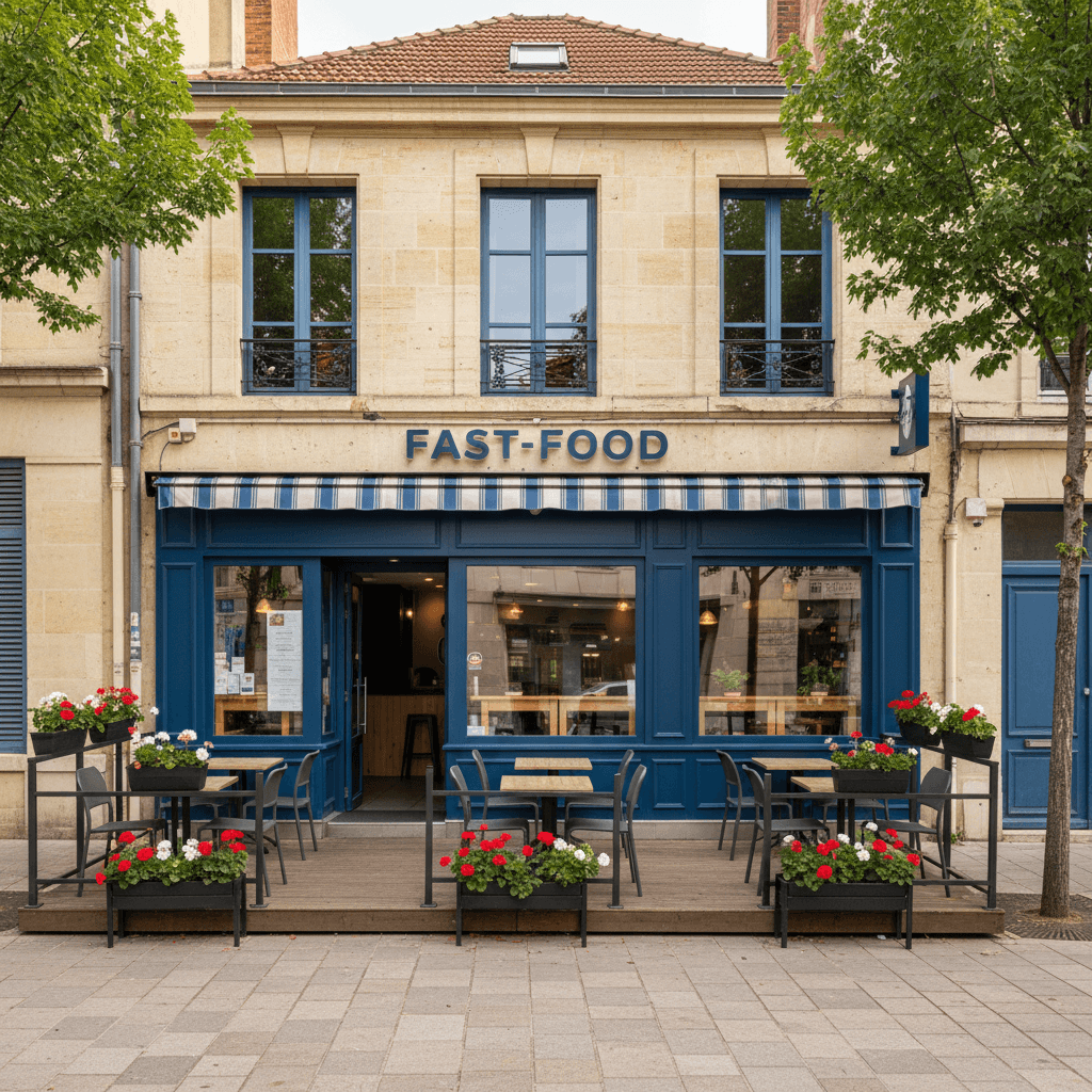 Fast-food 50m² à Bordeaux : terrasse - licence IV - Image 1