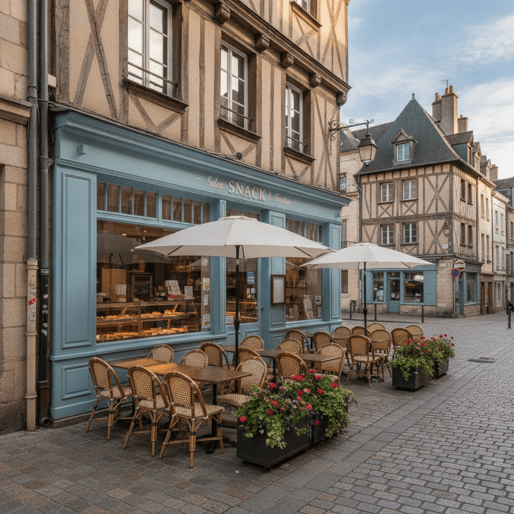 Snack à Rouen : terrasse - Image 1