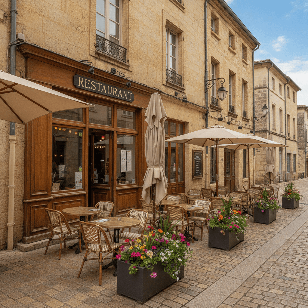 Restaurant à Carcassonne : terrasse - licence IV