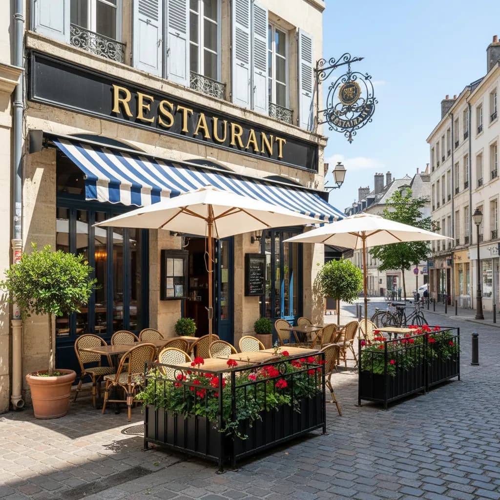 Restaurant à Nantes : terrasse - Image 1
