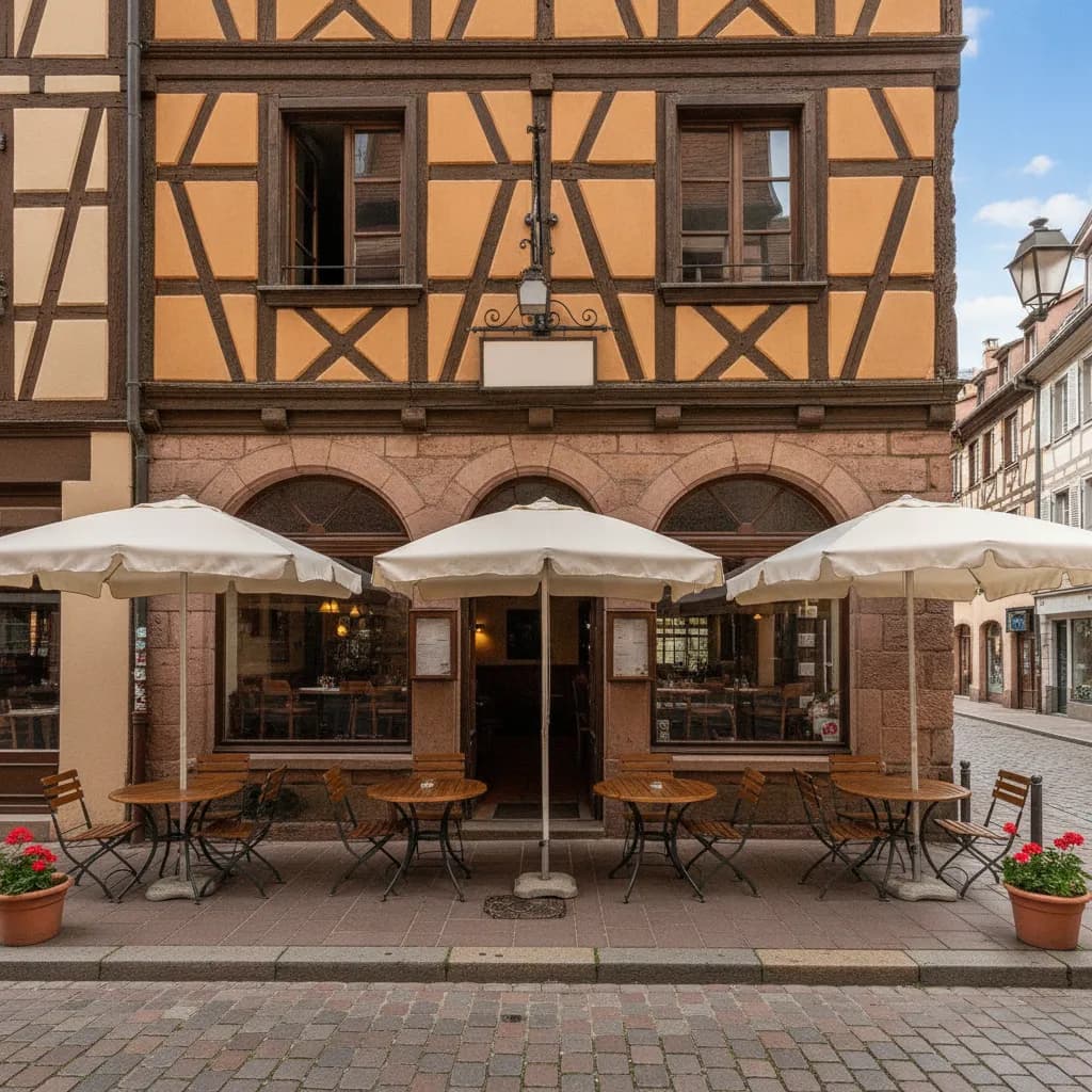 Restaurant 75m² à Strasbourg : terrasse - extraction - Image 1