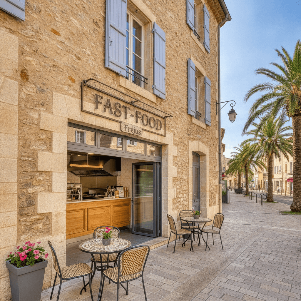 Fast-food 61m² à Fréjus : cuisine équipée - Image 1