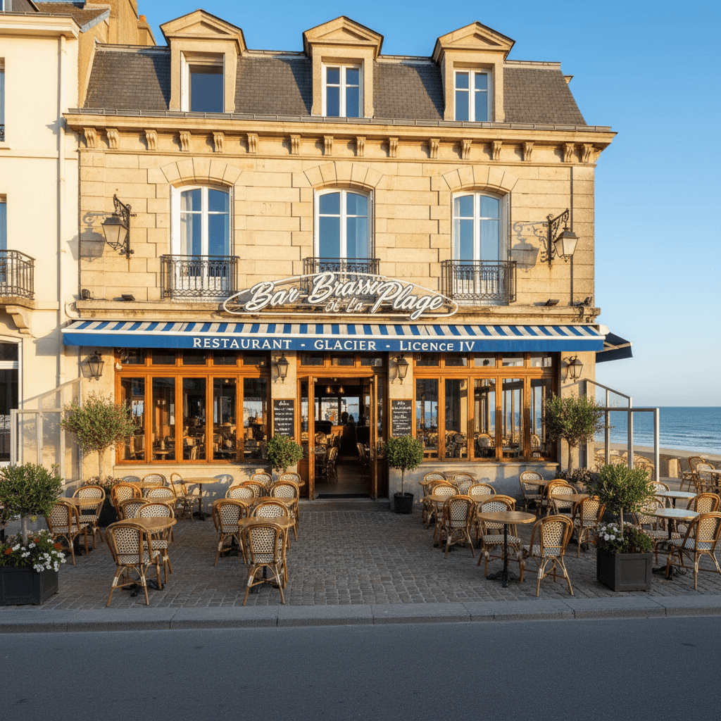 Bar-brasserie 456m² à Dunkerque : terrasse - licence IV - Image 1