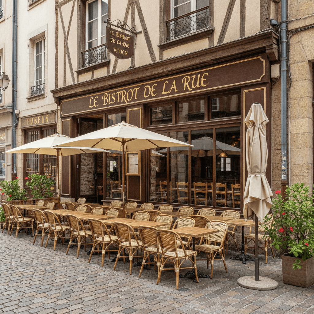 Restaurant à Rouen : terrasse - extraction - Image 1