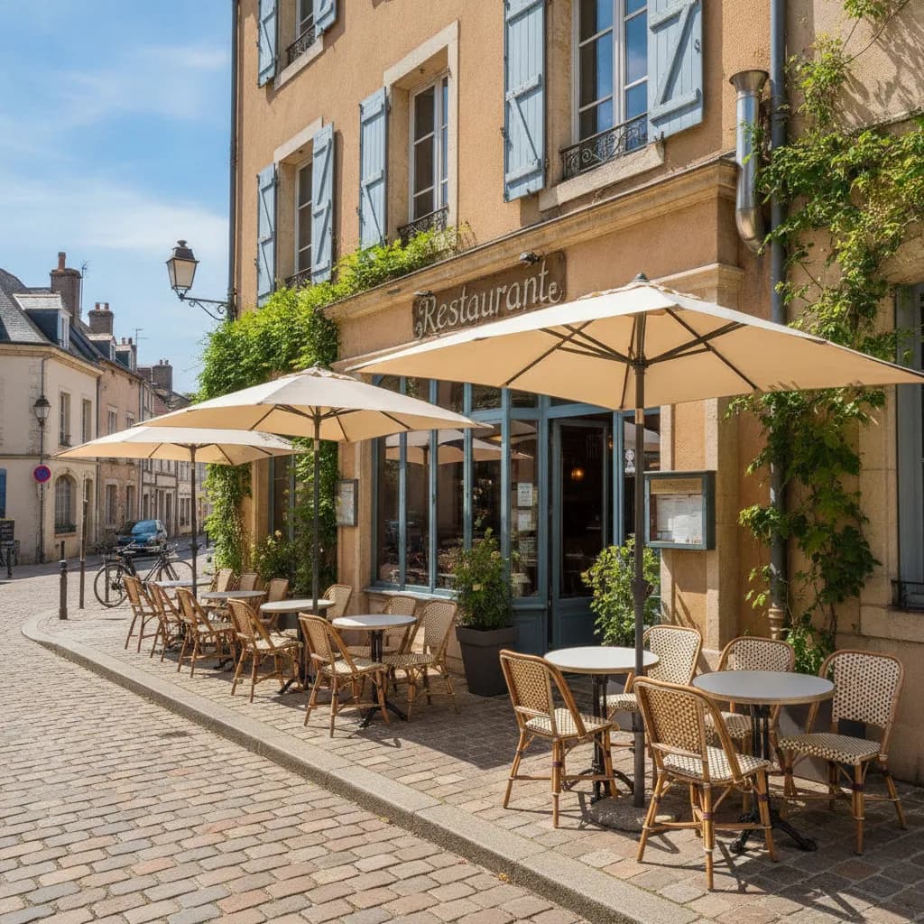 Restaurant 150m² à Belleville-sur-Meuse : terrasse - extraction - Image 1