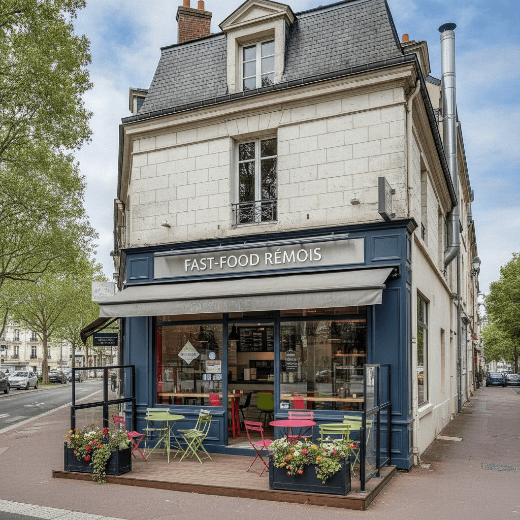 Fast-food 100m² à Reims : extraction - climatisation