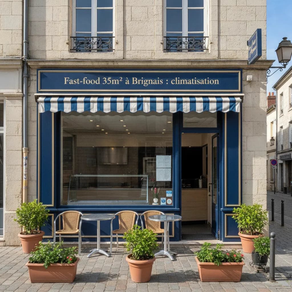 Fast-food 35m² à Brignais : climatisation - Image 1