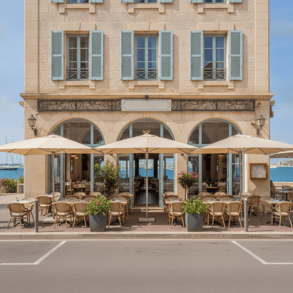 Restaurant 400m² à Marseille : terrasse - chambre froide