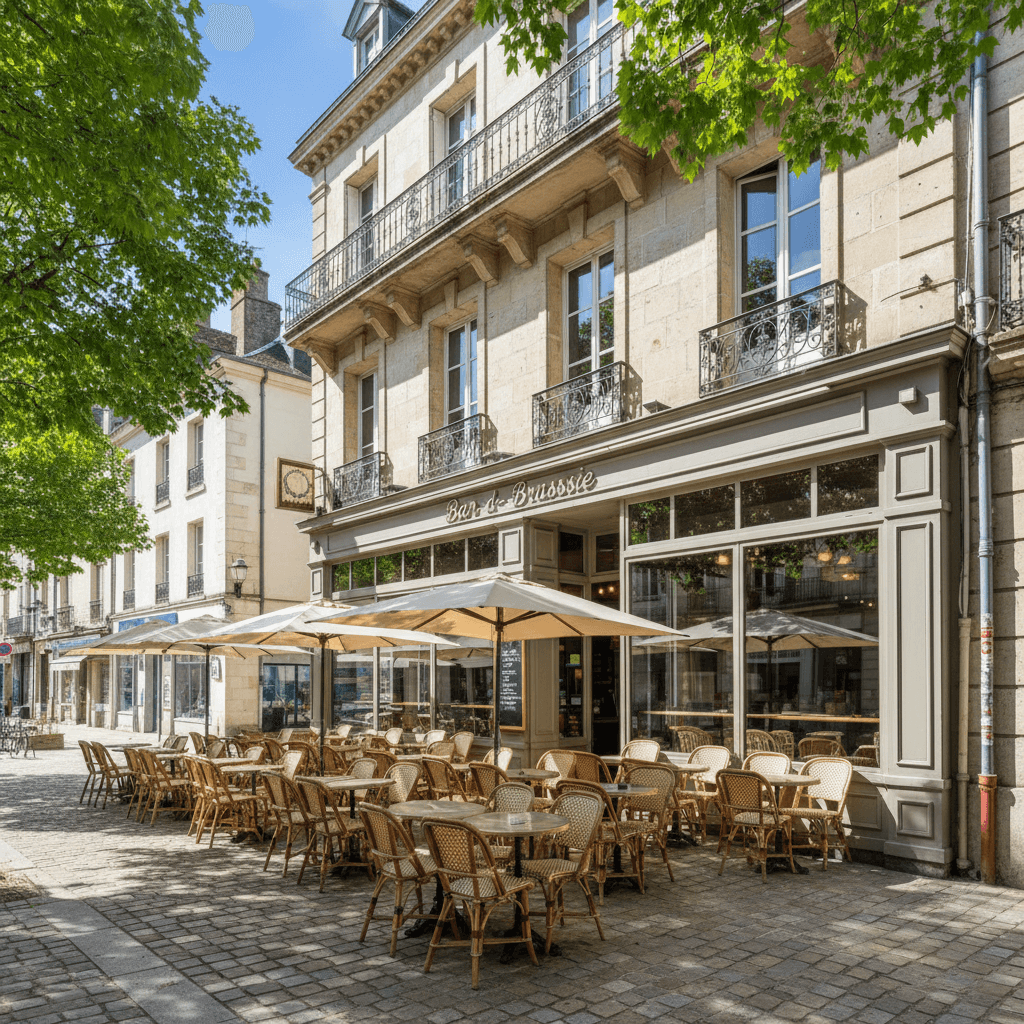 Bar-brasserie 300m² à Mont-De-Marsan : terrasse - licence IV