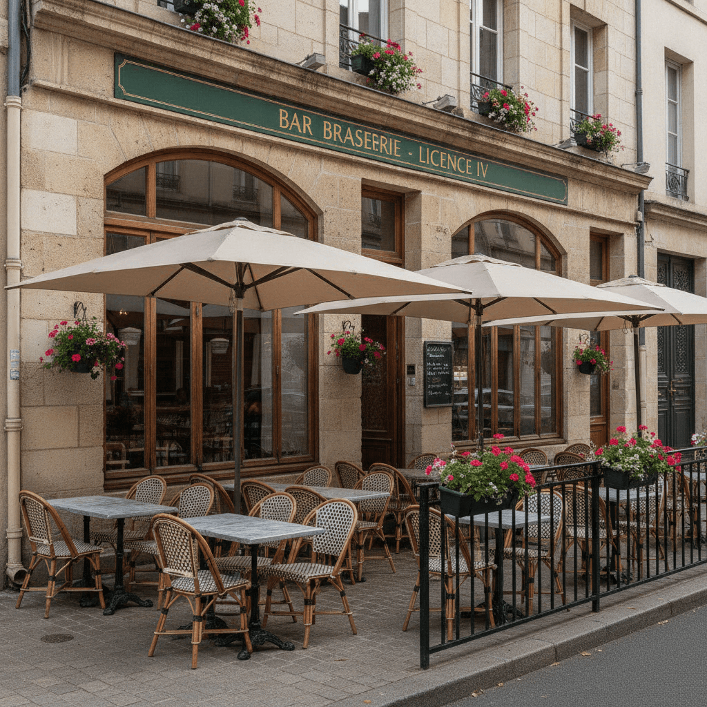 Bar-brasserie à Poitiers : terrasse - licence IV - Image 1