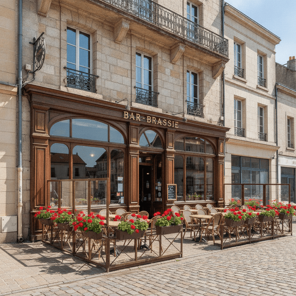 Bar-brasserie 100m² à Calais : terrasse - licence IV