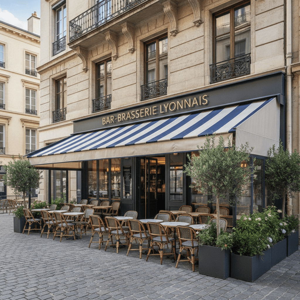 Bar-brasserie 90m² à Lyon : terrasse - licence IV - Image 1
