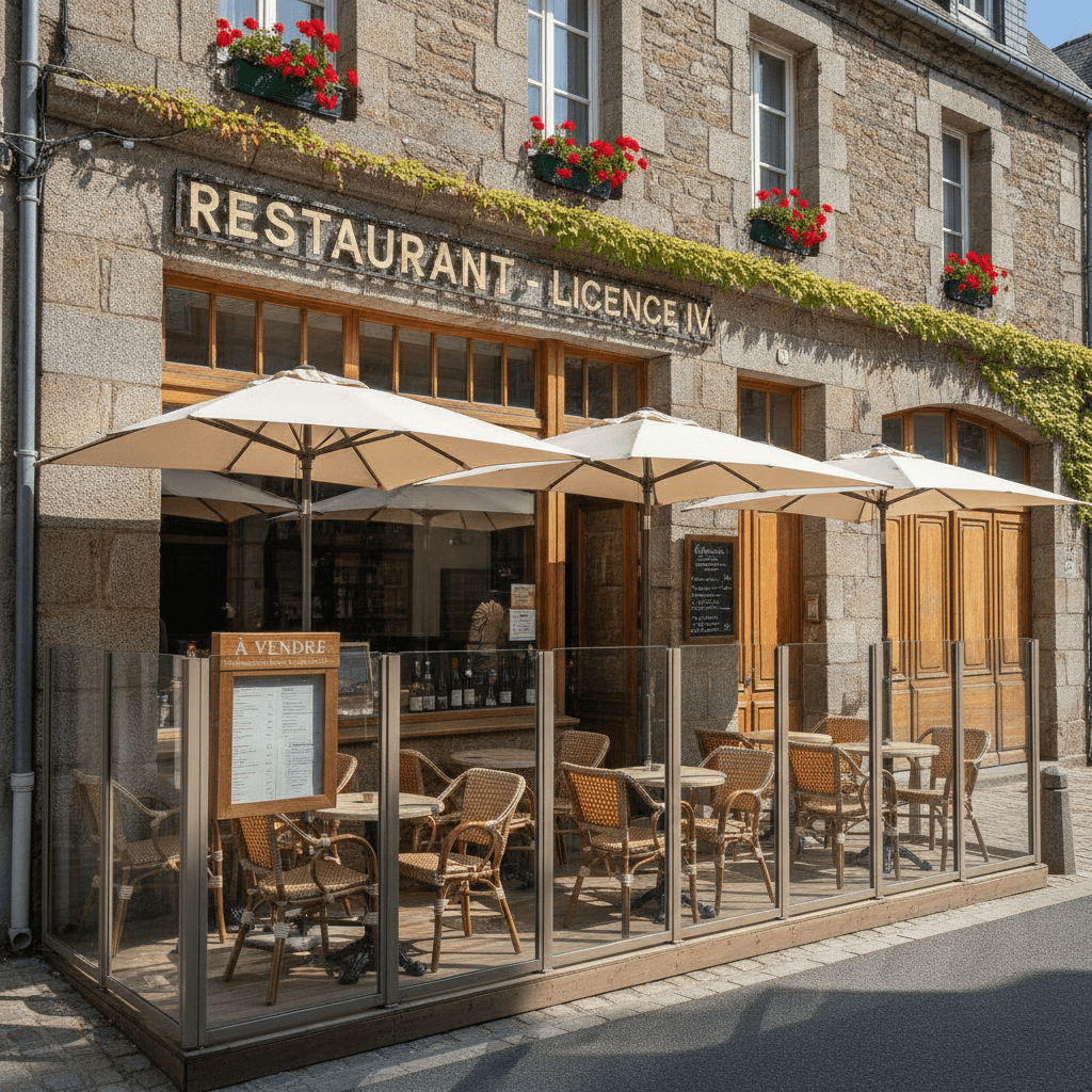 Restaurant à Saint-Brieuc : terrasse - licence IV